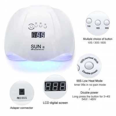 Sun X, Лампа UV/LED, 54 Вт, белая